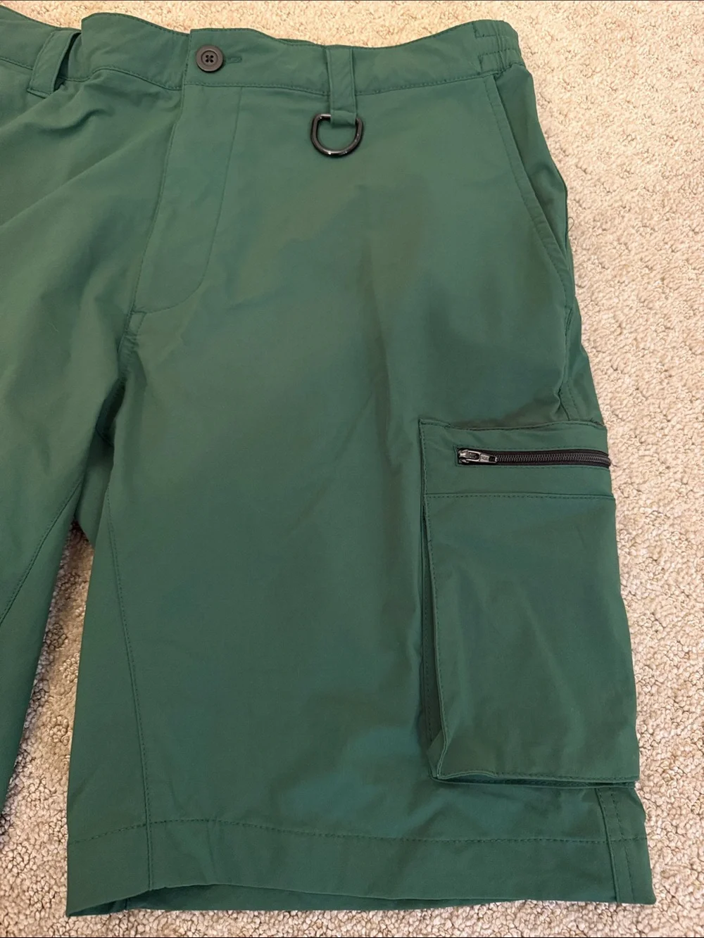 Arrak Outdoor Green Technical Hiking Motion Stretch Cargo Shorts - Large